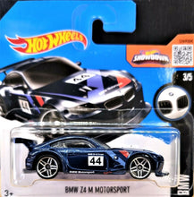 Load image into Gallery viewer, Hot Wheels 2016 BMW Z4 M Motorsport Blue #188 BMW SERIES 2016 3/5 New 
