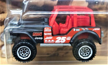 Load image into Gallery viewer, Matchbox 2020 Jeep 4x4 Black/Red Off Road Rally Series 10/12 New Long Card
