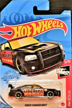 Load image into Gallery viewer, Hot Wheels 2021 Dodge Charger Drift Black #216 HW Rescue 5/10 New Long Card
