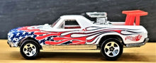 Load image into Gallery viewer, Hot Wheels 2002 &#39;68 El Camino White #82 Star Spangled 4/4
