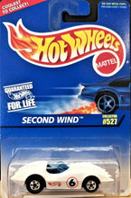 Load image into Gallery viewer, Hot Wheels 1997 Second Wind White #527 Mainline New Long Card
