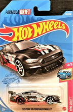 Load image into Gallery viewer, Hot Wheels 2021 Custom &#39;18 Ford Mustang GT Anthracite #127 HW Drift 4/5 New Long
