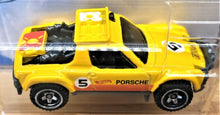 Load image into Gallery viewer, Hot Wheels 2020 Porsche 914 Safari Yellow #242 Nightburnerz 4/10 New Long Card
