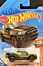 Load image into Gallery viewer, Hot Wheels 2021 &#39;19 Ford Ranger Raptor Green #236 HW Hot Trucks 8/10 New

