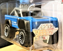 Load image into Gallery viewer, Hot Wheels 2021 Custom Ford Bronco Blue #163 Then &amp; Now 6/10 New Long Card
