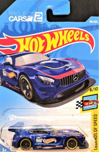 Load image into Gallery viewer, Hot Wheels 2018 &#39;16 Mercedes-AMG GT3 Dark Blue #196 Legends Of Speed 6/10 New
