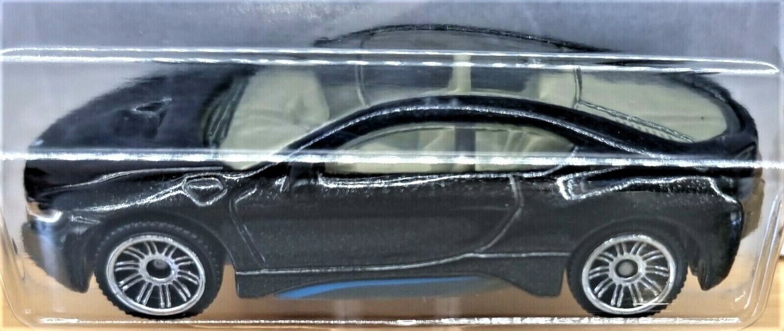 Matchbox 2018 MBX Road Trip - BMW I8 Nera, Serie 4/35, Modellino In Scala 1/64 Die-Cast Da Collezione
