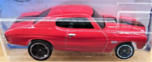 Load image into Gallery viewer, Hot Wheels 2020 &#39;70 Chevelle SS Red #236 HW Screen Time 6/10 New Long Card
