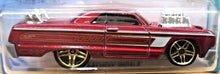 Load image into Gallery viewer, Hot Wheels 2020 &#39;64 Chevy Impala Red #58 Tooned 9/10 New Long Card
