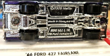 Load image into Gallery viewer, Hot Wheels 2016 &#39;66 Ford 427 Fairlane Purple #95 HW Flames 5/10 New
