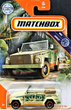 Load image into Gallery viewer, Matchbox 2020 &#39;74 Volkswagen Type 181 Tan #67 MBX Jungle New Long Card
