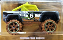 Load image into Gallery viewer, Hot Wheels 2019 Custom Ford Bronco Grey Off Road Trucks 2/6 New Long Card
