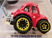 Load image into Gallery viewer, Hot Wheels 2020 &#39;70 Volkswagen Baja Bug Red #126 Tooned 3/10 New Long Card
