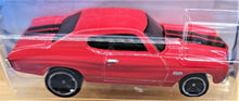 Load image into Gallery viewer, Hot Wheels 2020 &#39;70 Chevelle SS Red #236 HW Screen Time 6/10 New Long Card
