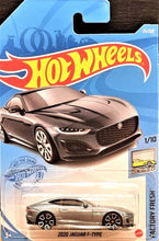 Load image into Gallery viewer, Hot Wheels 2021 2020 Jaguar F-Type Grey #25 Factory Fresh 1/10 New Long Card
