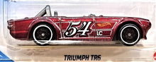 Load image into Gallery viewer, Hot Wheels 2021 Triumph TR6 Dark Red #9 HW Race Day 1/10 New Long Card
