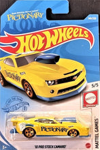 Load image into Gallery viewer, Hot Wheels 2021 &#39;10 Pro Stock Camaro Yellow #149 Mattel Games 5/5 New Long Card
