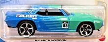 Load image into Gallery viewer, Hot Wheels 2021 &#39;69 Copo Camaro Blue #170 HW Speed Graphics 6/10 New Long Card
