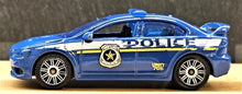 Load image into Gallery viewer, Matchbox 2012 Mitsubishi Lancer Evolution X Police Blue Police 5 Pack Loose
