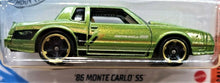 Load image into Gallery viewer, Hot Wheels 2020 &#39;86 Monte Carlo SS Green #196 Muscle Mania 6/10 New Long Card
