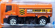 Load image into Gallery viewer, Matchbox 2017 MBX Street Cleaner Orange #16 MBX Adventure City New Long Card
