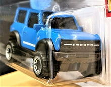 Load image into Gallery viewer, Hot Wheels 2021 Ford Bronco Sky Blue #100 Then &amp; Now 3/10 New Long Card
