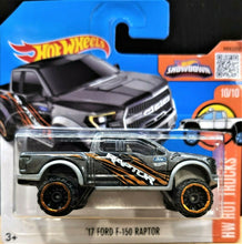 Load image into Gallery viewer, Hot Wheels 2016 &#39;17 Ford F-150 Raptor Grey #150 HW Hot Trucks 10/10 New
