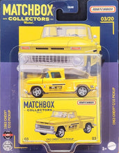 Load image into Gallery viewer, Matchbox 2021 1963 Chevy C/10 Pickup Yellow Matchbox Collectors Series 3/20 New
