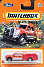 Load image into Gallery viewer, Matchbox 2021 Ford F-550 Super Duty Red MBX Highway #29/100 New Long Card
