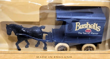 Load image into Gallery viewer, Lledo Days Gone Bushells Horse Drawn Delivery Van Diecast Blue
