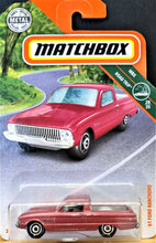 Load image into Gallery viewer, Matchbox 2018 &#39;61 Ford Ranchero Mauve #30 MBX Road Trip 20/35 New Long Card

