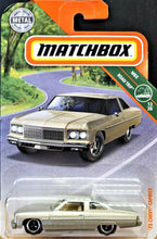 Load image into Gallery viewer, Matchbox 2019 &#39;75 Chevy Caprice Champagne Gold #6 MBX Road Trip 13/20 New
