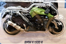 Load image into Gallery viewer, Hot Wheels 2020 BMW K 1300 R Green #65 Factory Fresh 8/10 New Long Card
