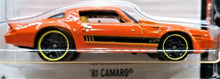Load image into Gallery viewer, Hot Wheels 2017 &#39;81 Camaro Orange #361 Camaro Fifty 4/5 New Long Card

