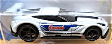 Load image into Gallery viewer, Hot Wheels 2018 Corvette C7.R White #27 HW Speed Graphics 1/10 New Long Card
