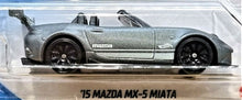 Load image into Gallery viewer, Hot Wheels 2021 &#39;15 Mazda MX-5 Miata Grey #129 Then &amp; Now 4/10 New Long Card
