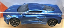 Load image into Gallery viewer, Matchbox 2020 Corvette C8 Blue #47 MBX Highway New Long Card
