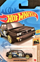 Load image into Gallery viewer, Hot Wheels 2021 Lancia Delta Integrale #51 Black Baja Blazers 6/10 New Long Card
