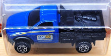 Load image into Gallery viewer, Matchbox 2021 2016 RAM Flatbed Blue MBX Off-Road 100/100 New Long Card
