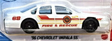 Load image into Gallery viewer, Hot Wheels 2021 &#39;96 Chevrolet Impala SS White #227 HW Rescue 6/10 New Long Card
