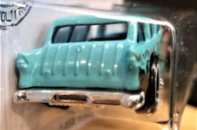 Load image into Gallery viewer, Hot Wheels 2019 Classic &#39;55 Nomad Turquoise #183 Rod Squad 5/10 New Long Card
