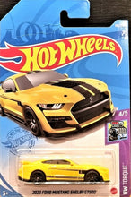 Load image into Gallery viewer, Hot Wheels 2021 2020 Ford Mustang Shelby GT500 Yellow #143 HW Torque 4/5 New
