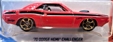 Load image into Gallery viewer, Hot Wheels 2018 &#39;70 Dodge Hemi Challenger Red #189 Muscle Mania 7/10 New
