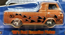 Load image into Gallery viewer, Hot Wheels 2018 &#39;60s Ford Econoline Pickup Brown 50th Anniversary Favorites 3/10
