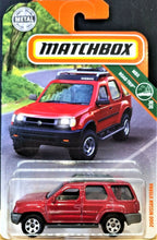 Load image into Gallery viewer, Matchbox 2018 2000 Nissan Xterra Dark Red #111 MBX Road Trip 30/35 New Long Card
