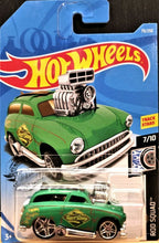 Load image into Gallery viewer, Hot Wheels 2019 Surf &#39;N Turf Satin Green #79 Rod Squad 7/10 New Long Card
