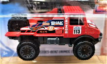 Load image into Gallery viewer, Hot Wheels 2019 Mercedes-Benz Unimog 1300 Red #7 HW Hot Trucks 4/10 New
