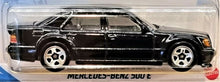 Load image into Gallery viewer, Hot Wheels 2021 Mercedes-Benz 500 E Black #145 Factory Fresh 8/10 New Long Card
