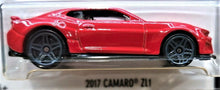 Load image into Gallery viewer, Hot Wheels 2017 Camaro ZL1 Red #220 Camaro Fifty 1/5 New Long Card
