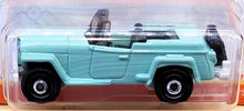 Load image into Gallery viewer, Matchbox 2021 1948 Willys Jeepster Mint Green MBX Off-Road #67/100 New Long Card
